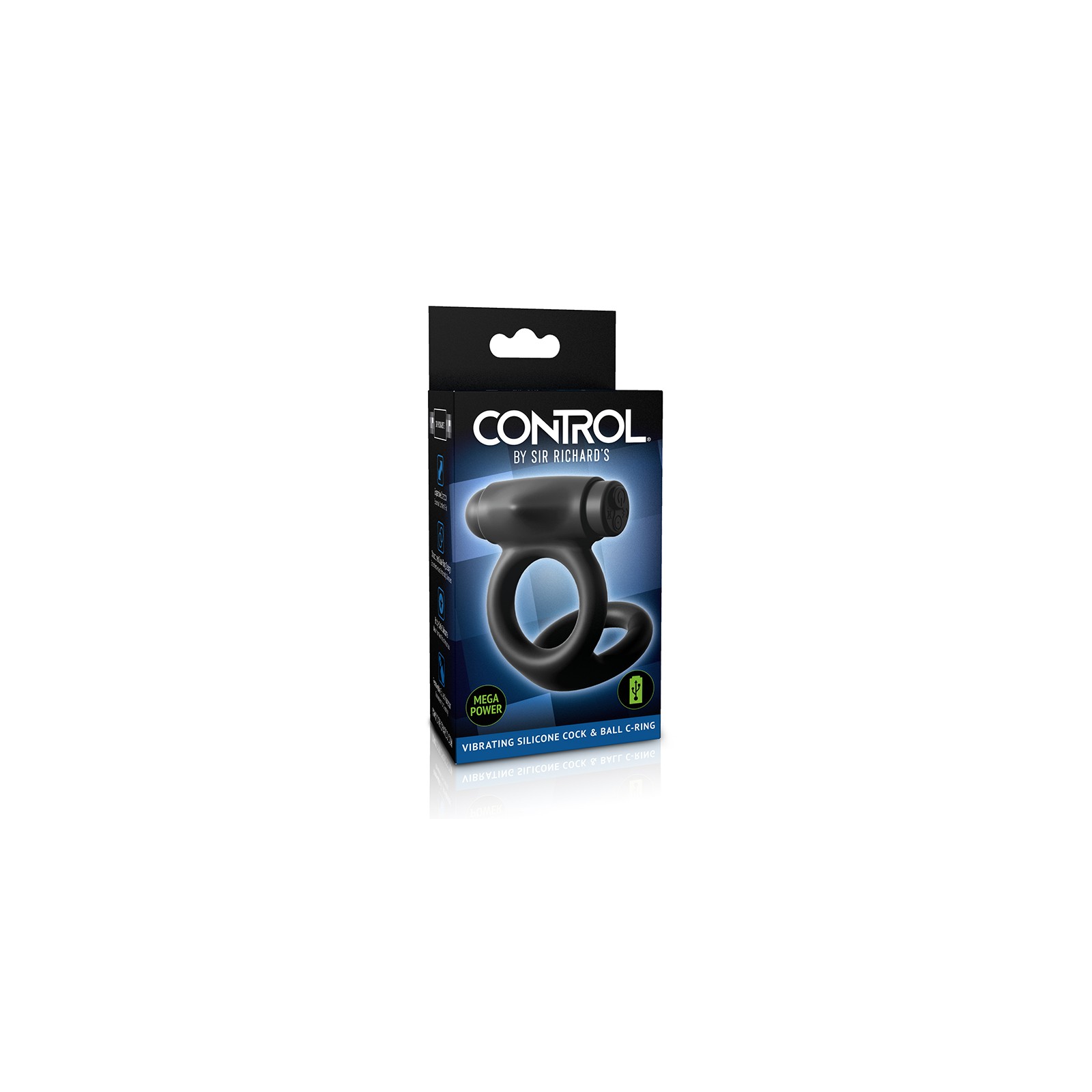 Sir Richard's Control Vibrating Silicone C-Ring - Intense Pleasure