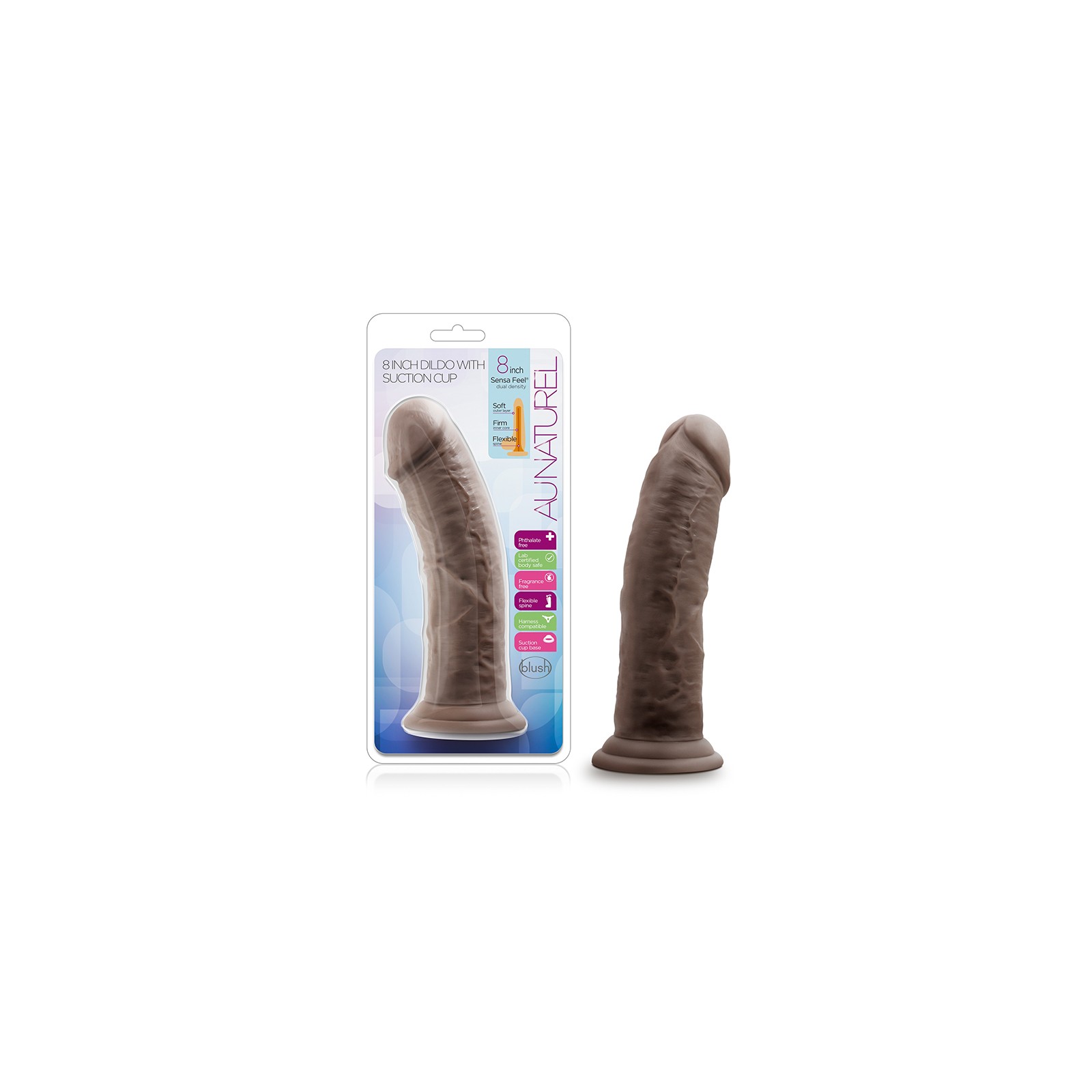 Au Naturel Realistic Dildo with Dual Density