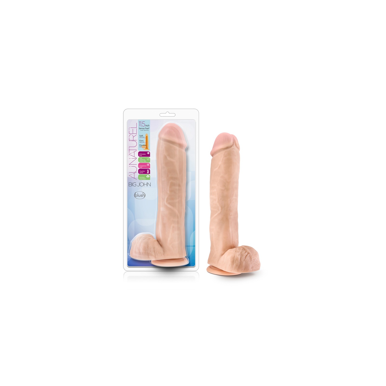 Au Naturel Big John 11.5 in. Poseable Dildo