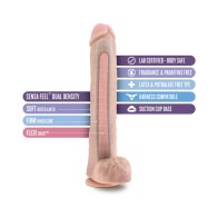 Au Naturel Daddy Dildo Flexible de 14 in. Densidad Dual