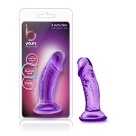 Dildo Suave y Pequeño 4 in. Púrpura