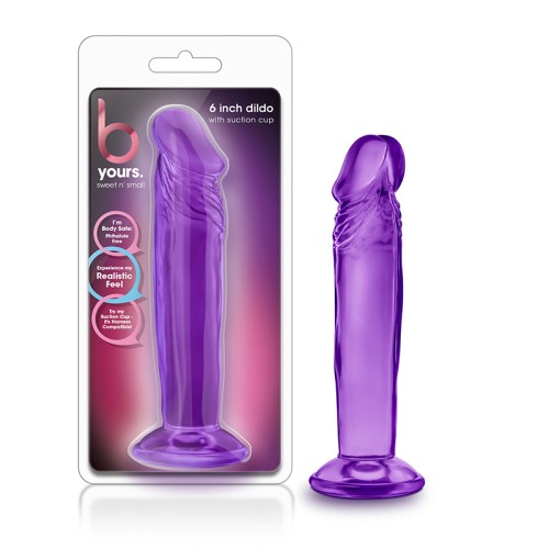 B Yours Sweet n' Small 6 in. Dildo Purple - Perfect for Beginners