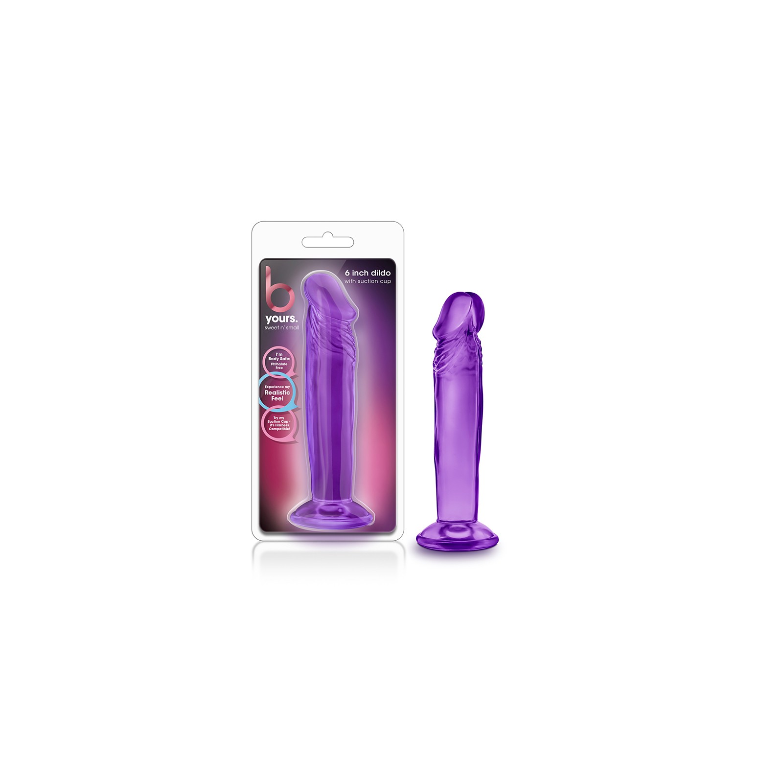 B Yours Sweet n' Small 6 in. Dildo Purple - Perfect for Beginners