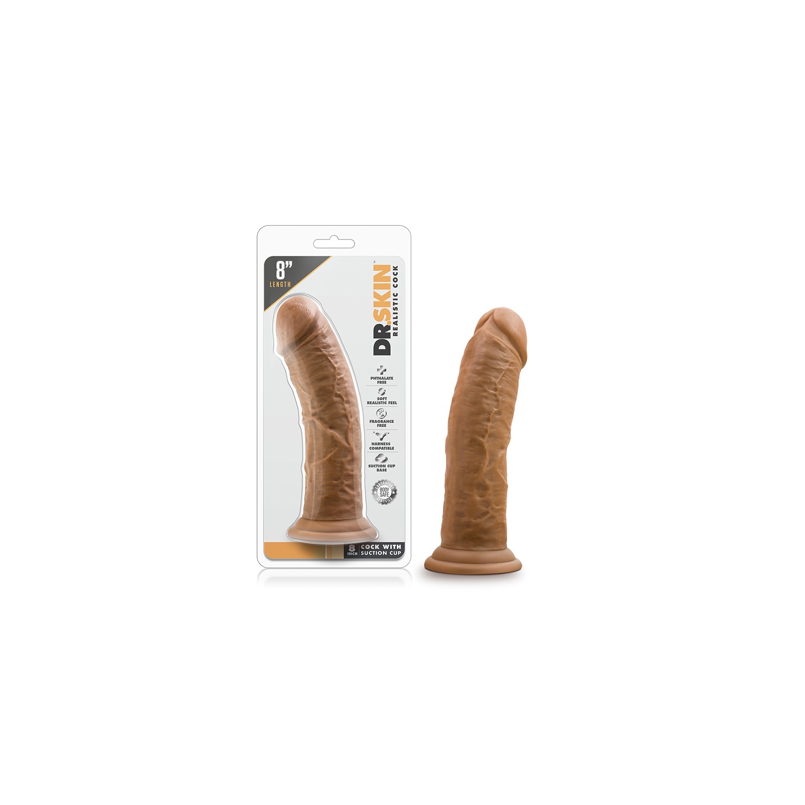 Dildo Realista de 8 Pulgadas Dr. Skin para Máximo Placer