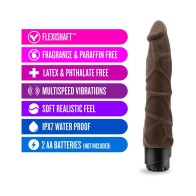 Dr. Skin Vibe 1 Dildo Vibrador Realista Marrón