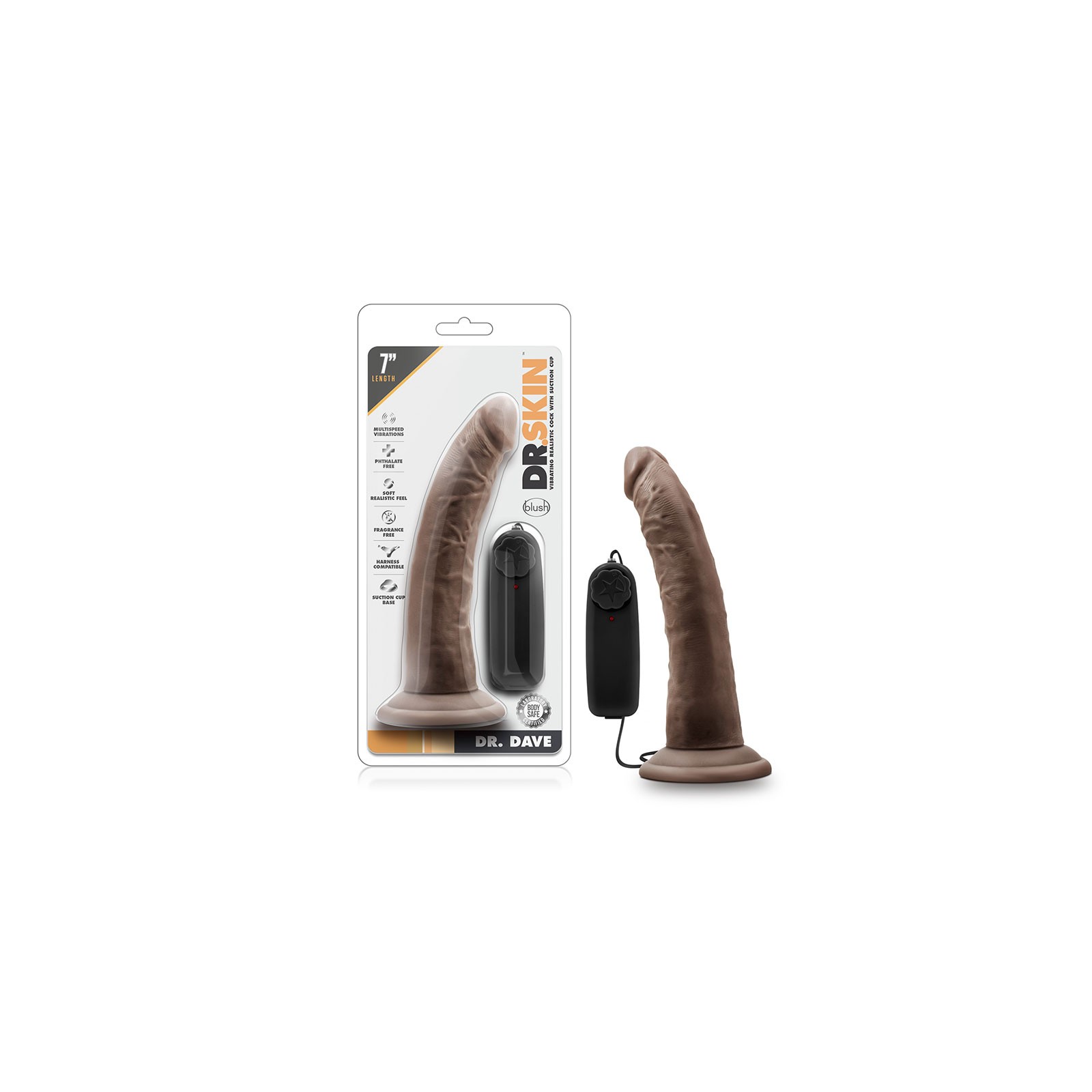 Dildo Vibrador Dr. Dave 7 Pulgadas