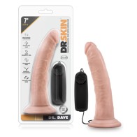 Dr. Skin Dr. Dave Dildo Vibrador Realista de 7 Pulgadas Beige