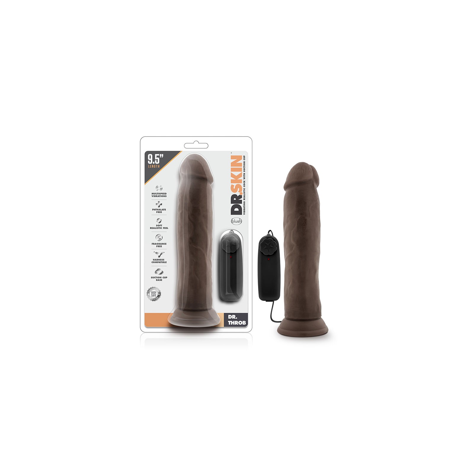 Dildo Vibrador Dr. Throb 9.5 in. Realista