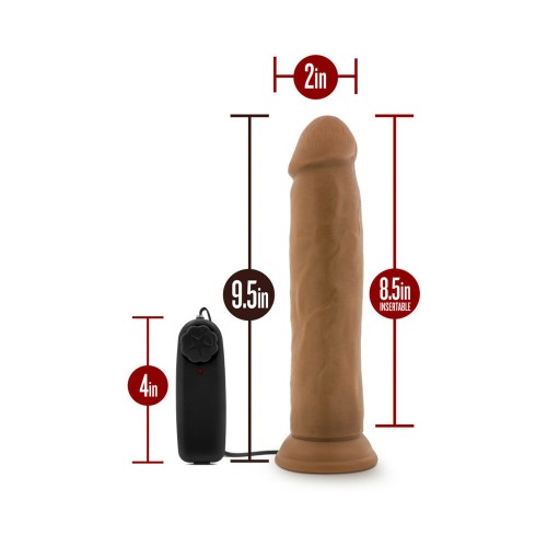 Dr. Skin Dr. Throb Dildo Vibrador de 9.5 in. Color Tan