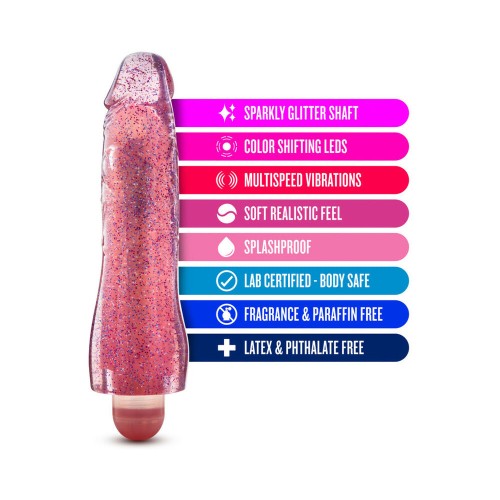 Dildo Vibrador Molly que Cambia de Color 8 Pulgadas