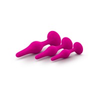 Kit de Plug de Principiantes Luxe Rosa - 3 Piezas