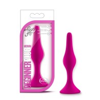 Plug Anal Inicial de Silicona Luxe Rosa