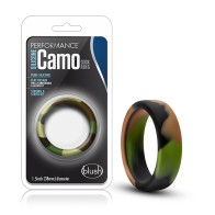 Performance Silicone Camo Cock Ring Green