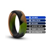 Performance Silicone Camo Cock Ring Green