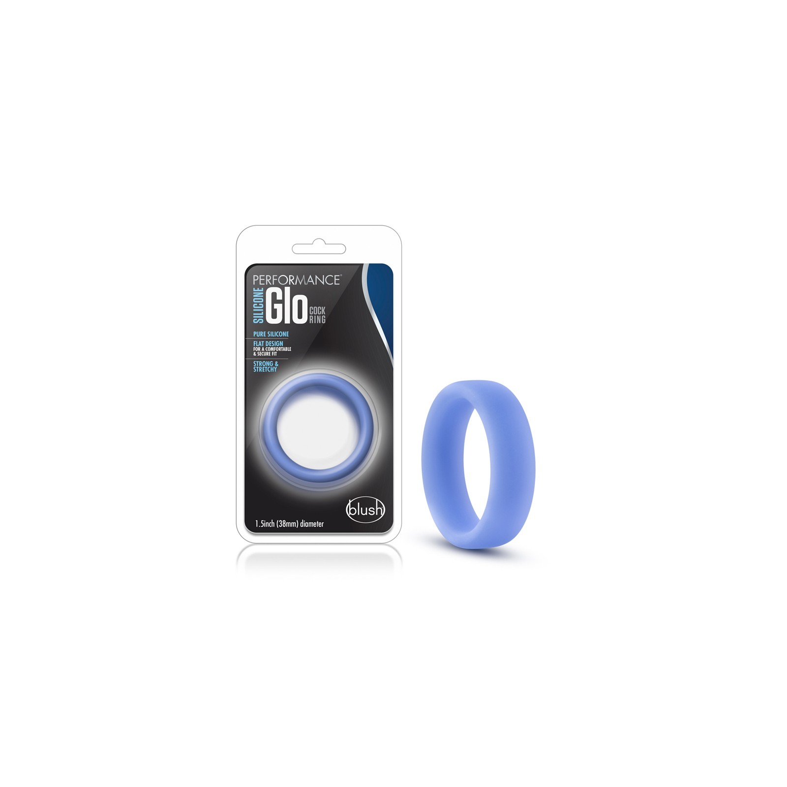 Performance Silicone Glo Cock Ring for Ultimate Comfort