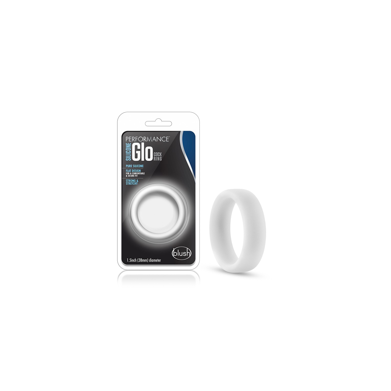 Performance Silicone Glo Cock Ring for Enhanced Pleasure