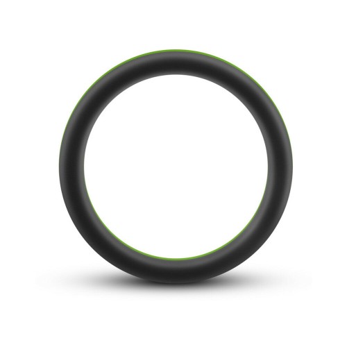 Performance Silicone Pro Cock Ring Black Green