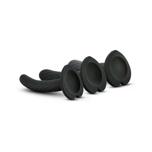 Kit Temptasia Twist Set de Dildos de Silicona de 3 Piezas Negro