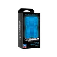 OptiMALE TRUSKYN Ribbed Silicone Stroker Blue