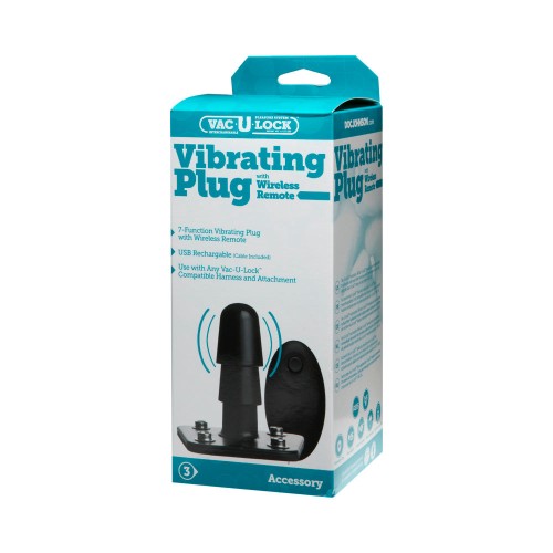 Plug Vibrante Vac-U-Lock con Control Remoto