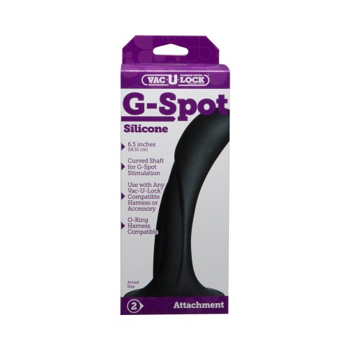 Vac-U-Lock G-Spot Dildo de Silicona - Negro