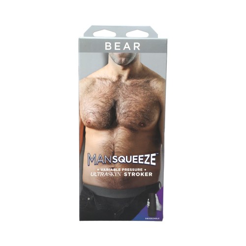 Man Squeeze Bear Ass Vainilla | Stroker Realista