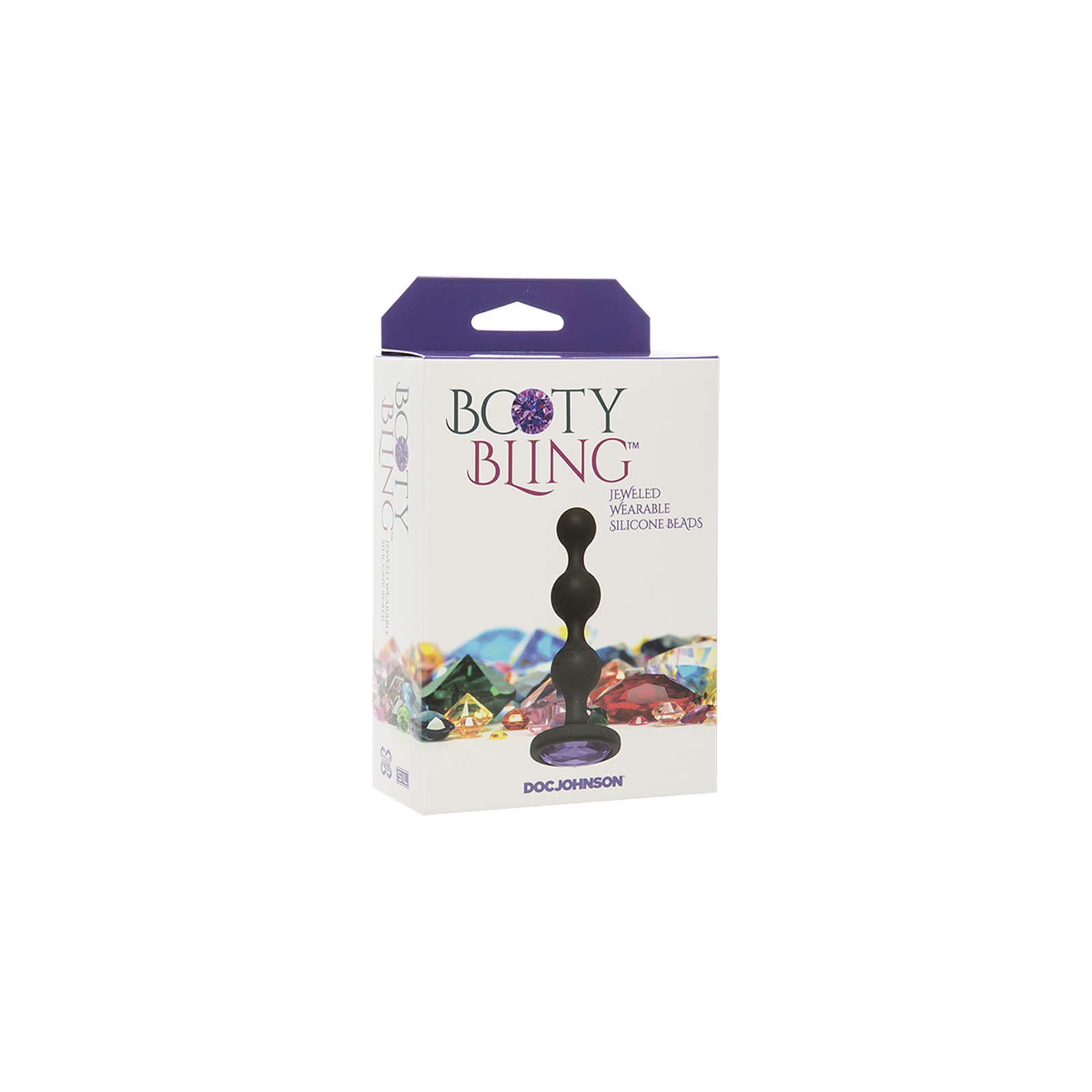 Booty Bling Jeweled Silicone Anal Beads