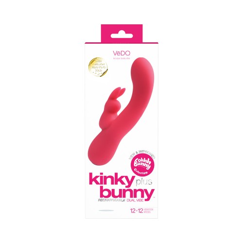 VeDO Kinky Bunny Rechargeable Rabbit Vibrator - Ultimate Dual Stimulation