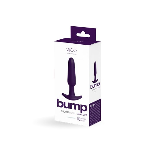 VeDO Bump Vibrador Anal Recargable - Placer Emocionante