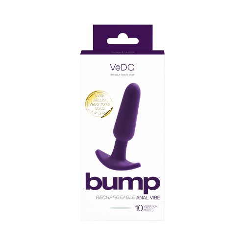 VeDO Bump Vibrador Anal Recargable - Placer Emocionante