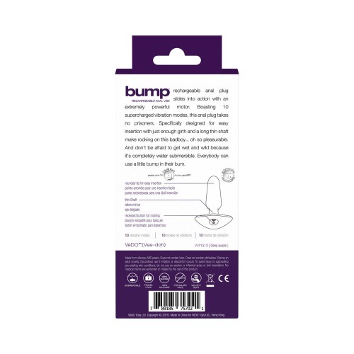 VeDO Bump Rechargeable Anal Vibe - Thrilling Pleasure