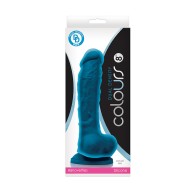 Dildo Azul de Densidad Dual de 8 in. para Placer Realista