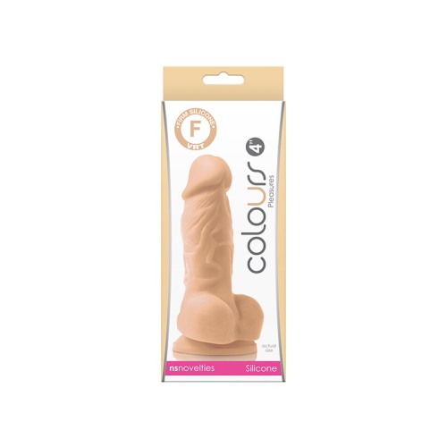 Dildo Colors Placer 4 in. Beige - Seguro y Divertido