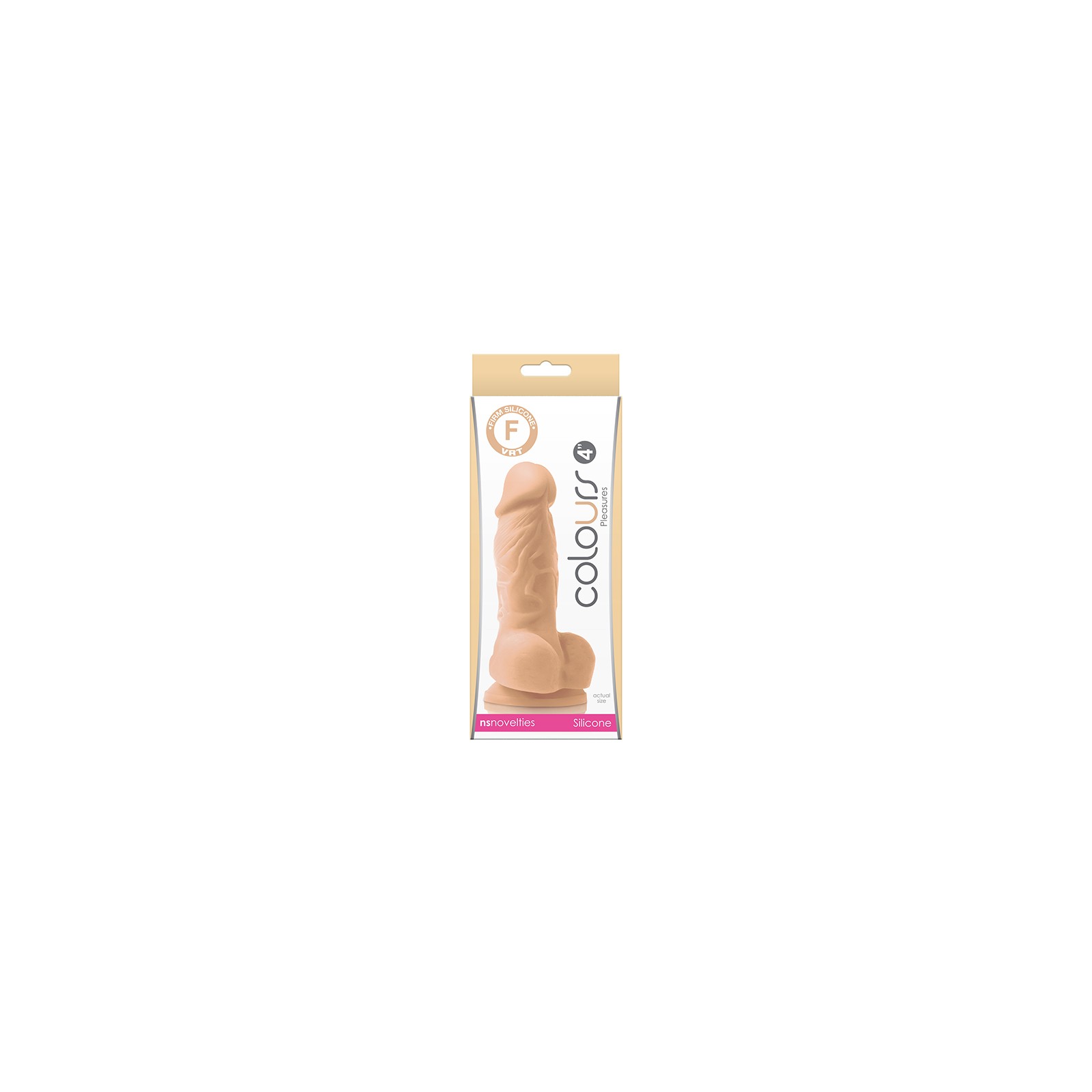 Dildo Colors Placer 4 in. Beige - Seguro y Divertido