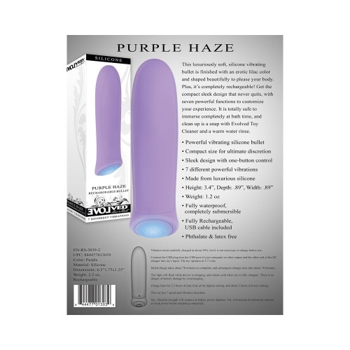 Vibrador Bullet Recargable Evolved Purple Haze