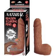 Natural Realskin Squirting Penis #2 Brown - Ultimate Pleasure