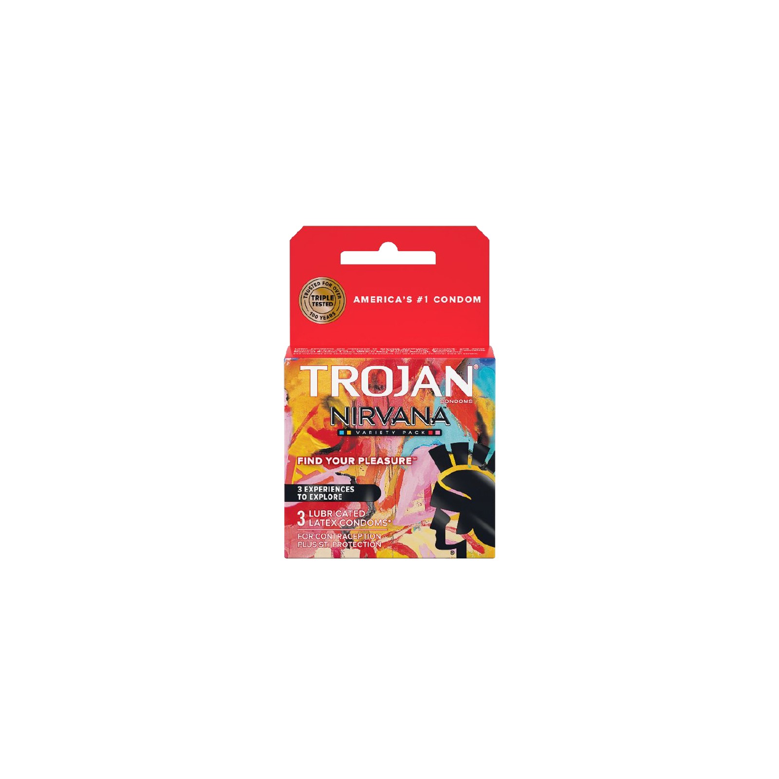 Trojan Nirvana 3-pack - Unique Condoms with Stimulating Features