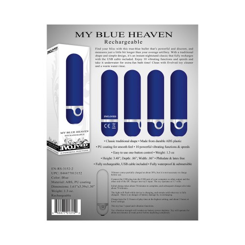 Evolved My Blue Heaven Rechargeable Bullet Vibrator