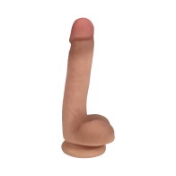 Easy Riders Dual Density Dildo with Balls - 7 Inch