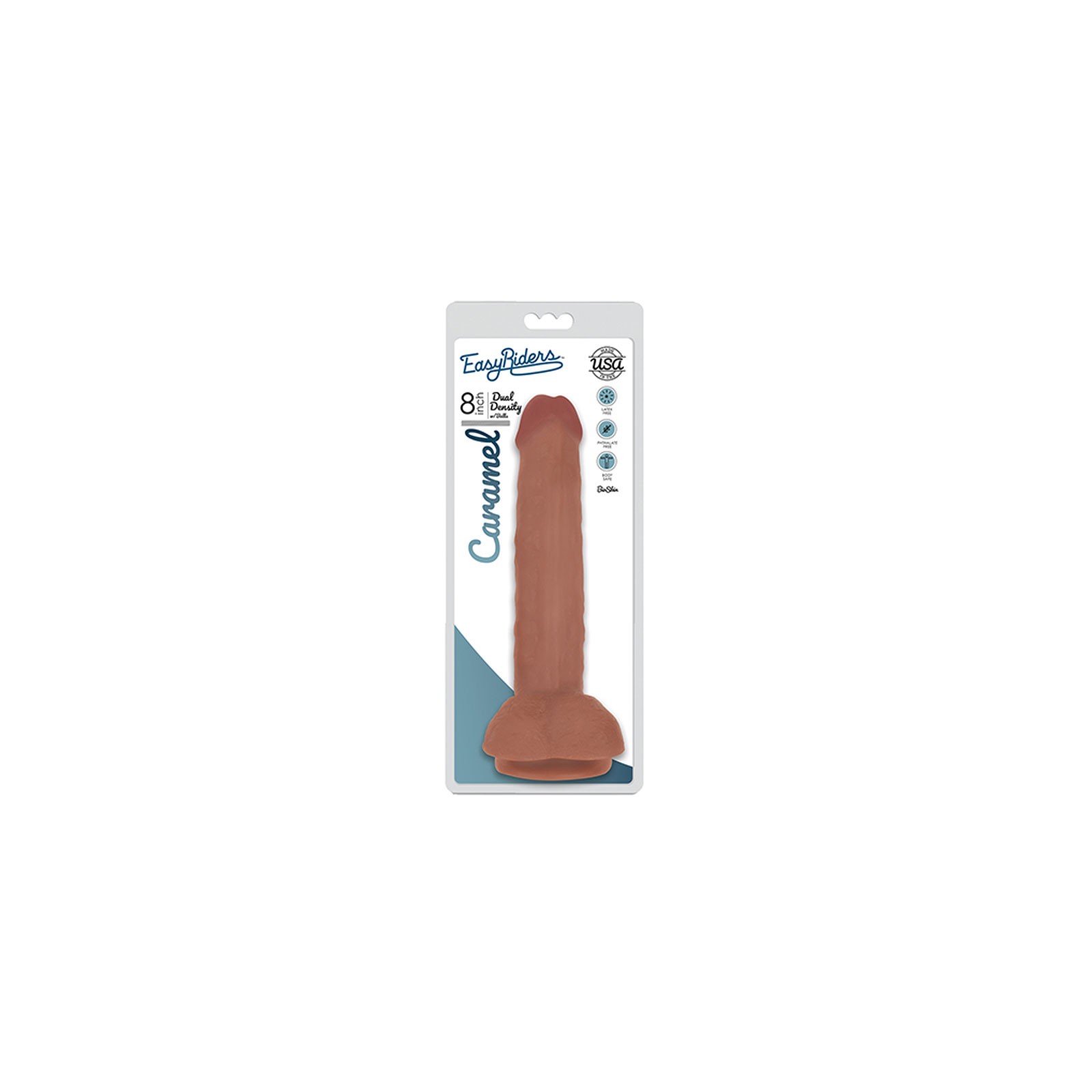 Curve Toys Easy Riders Dual Density Dildo - Tan