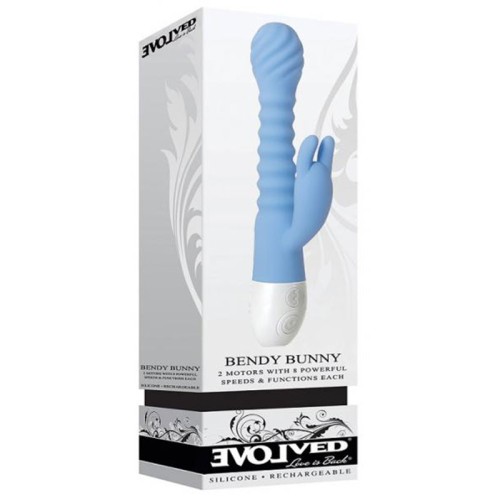 Evolved Bendy Bunny Rechargeable Poseable Silicone Rabbit Vibrator