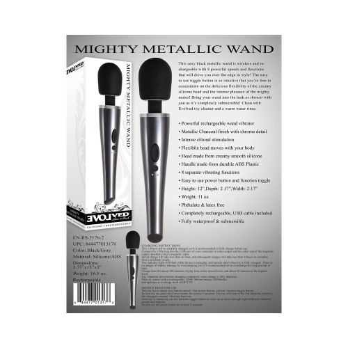 Vibrador Evolved Mighty Metallic Wand