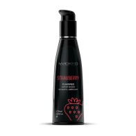 Lubricante a Base de Agua Wicked Aqua Fresa 4 oz.