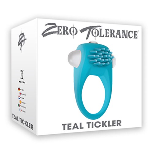 Zero Tolerance Teal Tickler Single-Speed Vibrating Cockring