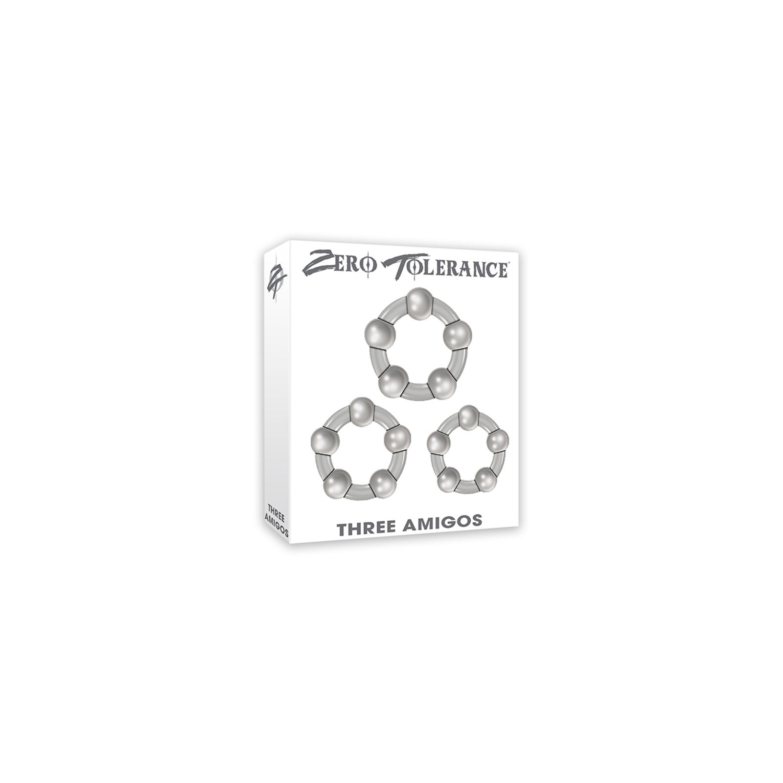 Set de Cockrings Zero Tolerance Three Amigos para Placer Duradero