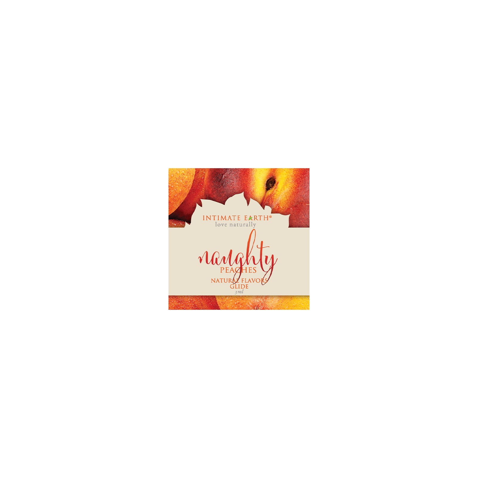 Intimate Earth Naughty Peach Lubricant Foils