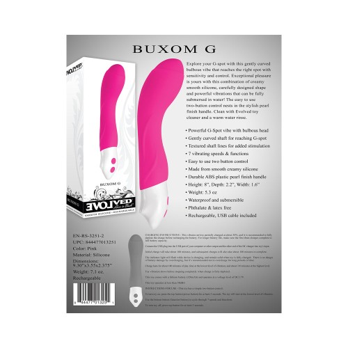 Evolved Buxom G Vibrador Silicona Recargable Para Punto G