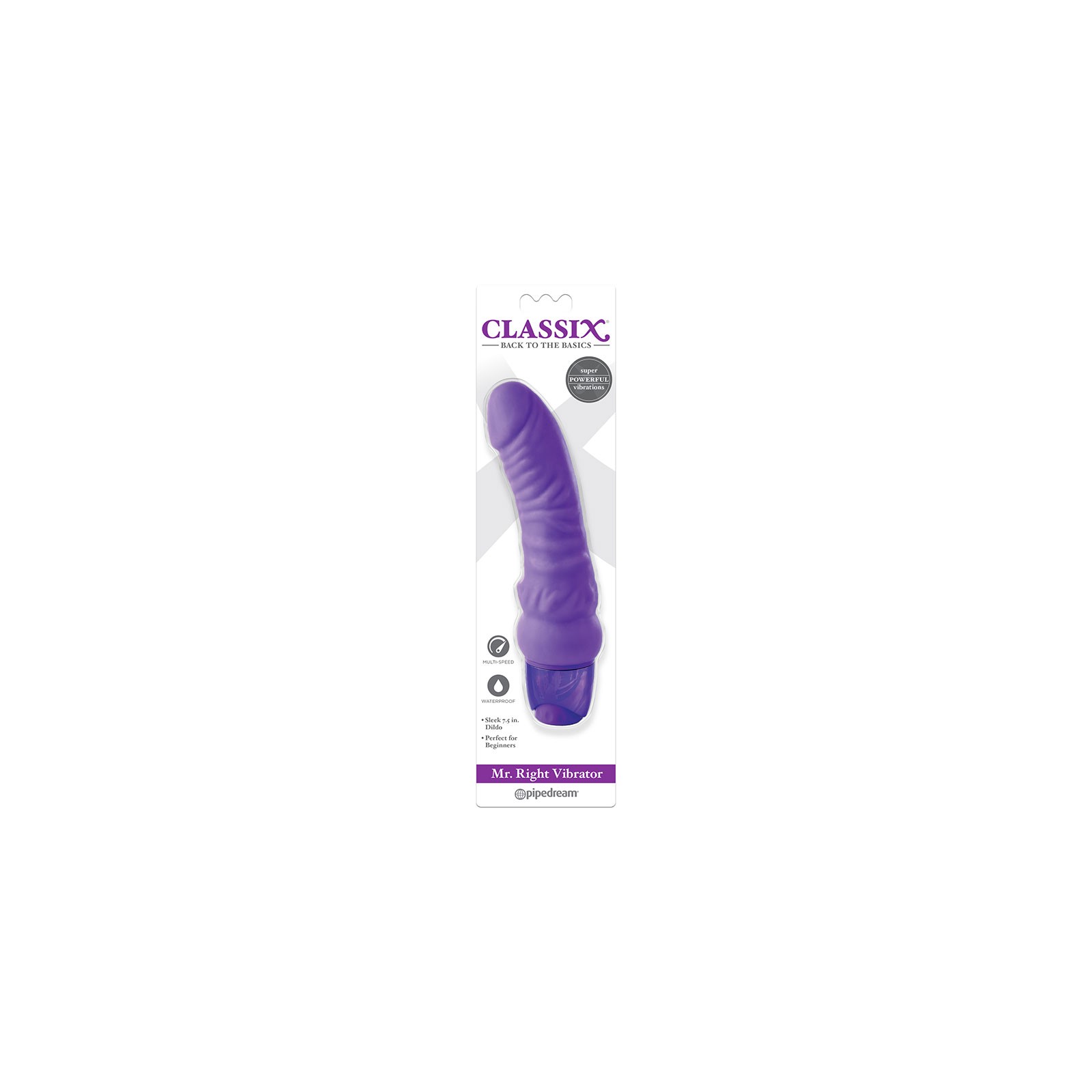 Dildo Vibrador Realista Mr. Right de Pipedream