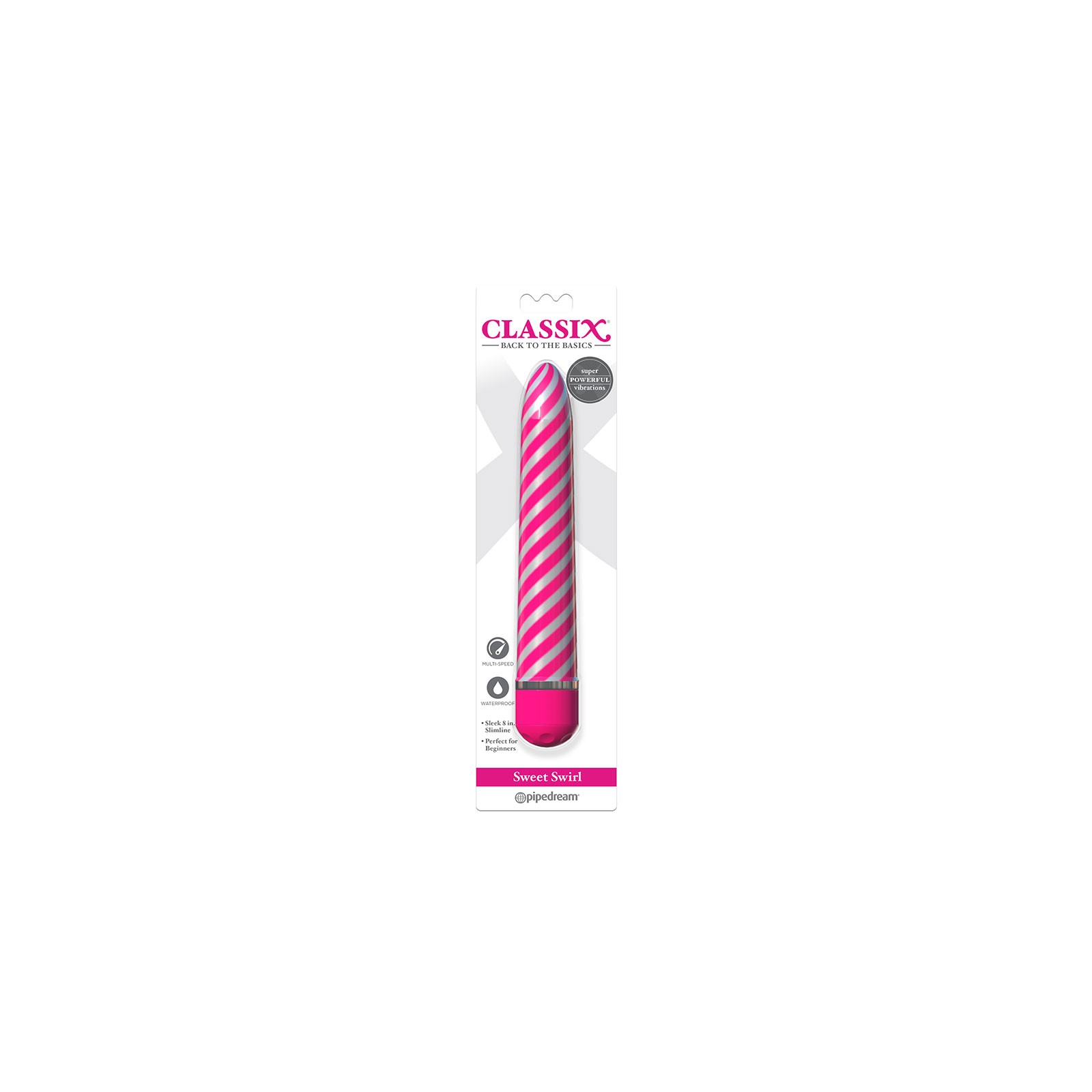 Pipedream Classix Sweet Swirl Vibrator | Beginner Friendly