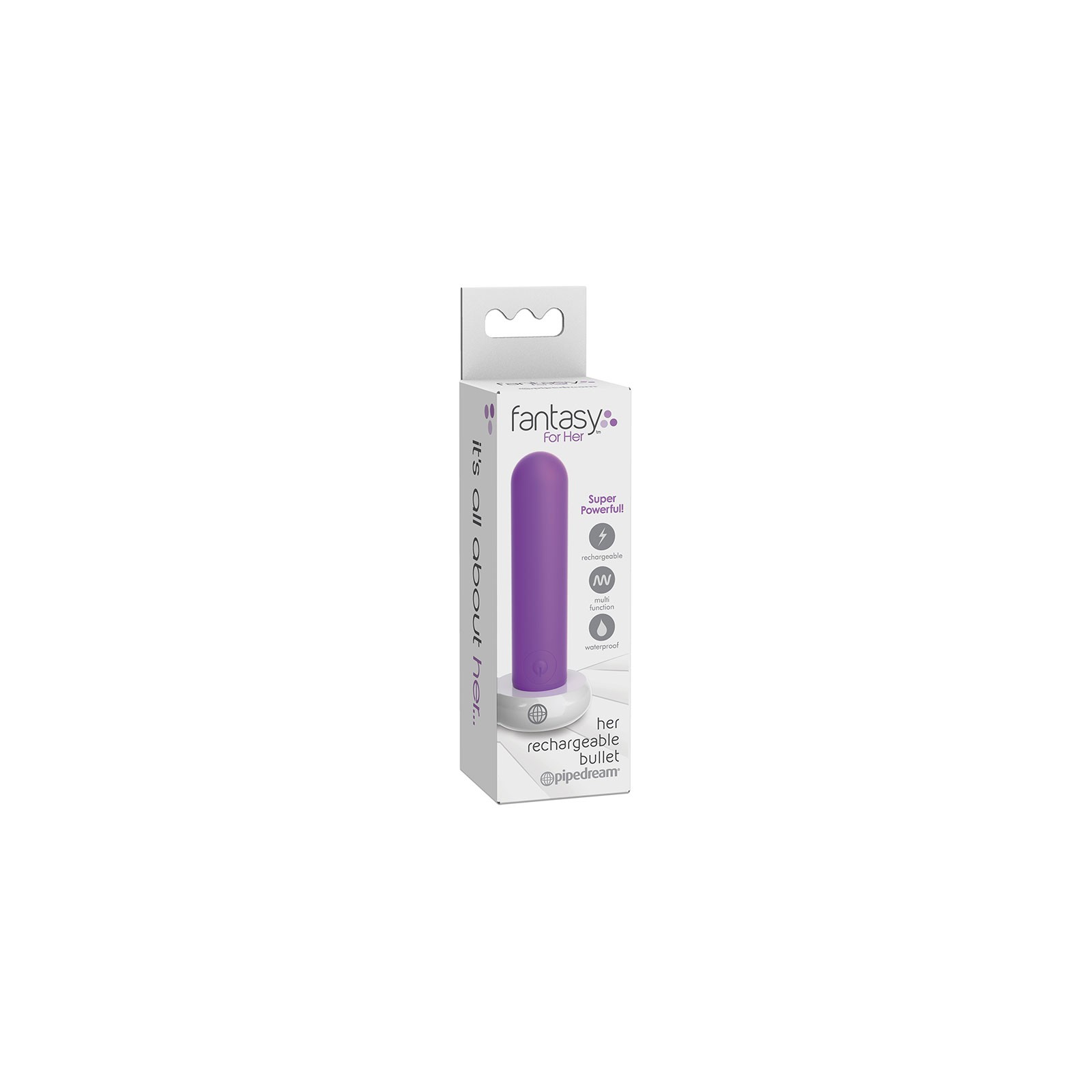 Pipedream Fantasy Rechargeable Bullet Vibrator for Her